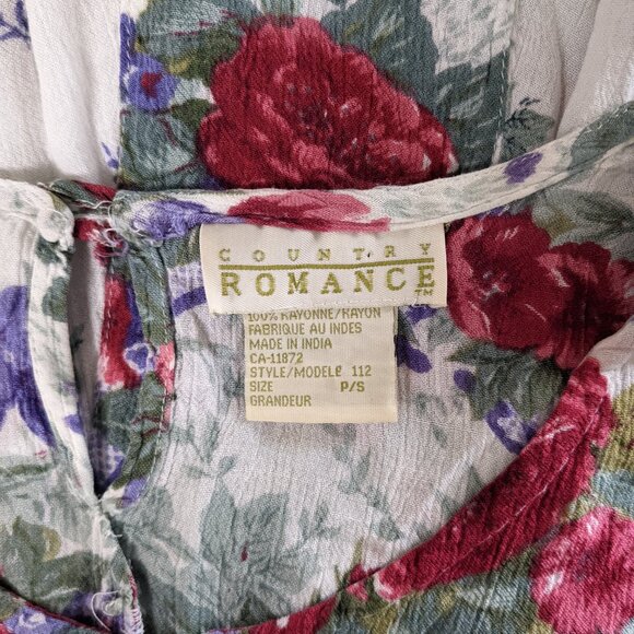 Vintage 90s Country Romance Floral Dress โ Size Small - Picture 3 of 5